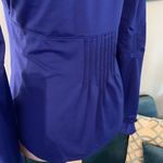 Athleta  Royal Blue active long sleeve pullover Malibu Hike Half zip Top Size XS Photo 5
