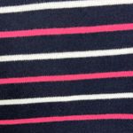 Talbots  Petites Women’s Striped Knit T-shirt Mini Dress Navy Pink White Sz LP Photo 1
