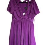 Anthropologie NWT By  Deep V-Neck Vibrant Mini Dress Photo 7