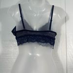 Nautica  Navy Lace Bralette Size XL EUC Photo 4