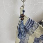 Womens Bag‎ One Size Blue Woven Striped Bohemian Style Crossbody Photo 3
