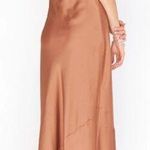 Show Me Your Mumu Tuscany Maxi Slip Dress Copper Luxe Satin Size Medium Photo 1