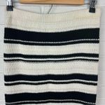 Freshman 1996 Crotchet Striped Knit Midi Skirt Size S Black Photo 3