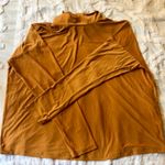 Nine West Women's Mustard Yellow Long Sleeve Slinky Turtleneck w/ Bow XL Photo 5