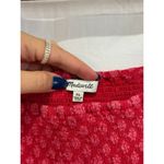 Madewell  Eyelet Lucie Flutter Sleeves Smocked Mini Dress Americana Red Womens XL Photo 4