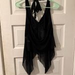 SheIn Mesh Halter Tie Top Photo 2