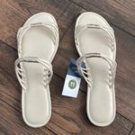 Universal Threads Universal Thread Sandal Cream Two Band slide New shoe size 11 Photo 1