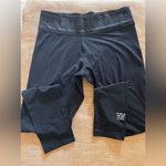 PINK - Victoria's Secret PINK Victoria Secret Ultimate YOGA Black Pant LG beaded full length high waist Photo 0