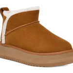 Koolaburra by Ugg women suede platform koola short mini boots size 10 Brown Photo 0