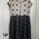 Piper & Scoot  Dress Womens Small boho prairie square print smock shirt Photo 0