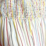 English Factory Smocked Flutter Cap Sleeve Stripes Dress Photo 8