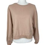 ZARA  Women Sweatshirt beigh Peach with rhinestones Size M Photo 0