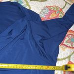 Covington  womens 2X 20/22W drape neck blue blouse workwear church casual NWT Photo 2