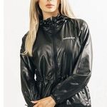 Alphalete  Women’s Infinity Explorer Jacket-Black Rain Windbreaker Jacket Hooded Photo 0