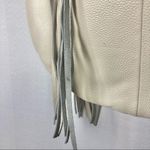 B-low the Belt Fiona Genuine Pebble Leather Off White Fringe Hobo Bag Photo 59