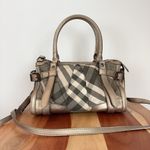 Burberry Pre-Owned Satchel Shimmer Nova Check Canvas Photo 2