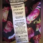 Betsey Johnson floral skull scrubs top sz XS medical pocket health Photo 3