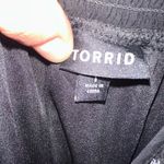 Torrid black smock peasant flowy embroidered skater dress Photo 5