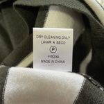 Pink Clover New  Curved Hem Striped Sweater Valencia Olive Green Ivory Size XL Photo 17