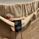 Cider In Love Beige Corduroy Pants Straight Fit Embroidered Heart Valentine Sz S Photo 5