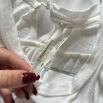 Anthropologie  Womens XSP White Flowy Tank Top Sleeveless Summer 100% Cotton Photo 3