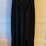 White House | Black Market Black Strapless Tie Belt Jumpsuit Photo 3