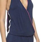 Ramy Brook Après Navy Low Cut T Back Romper Size Medium Photo 0