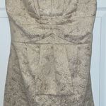 BCBG Paris Gold with black trim cocktail mini dress Gold Size 4 Photo 1