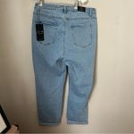 American Bazi Jeans Mom High Rise Light Blue Distressed Casual Trendy Photo 6