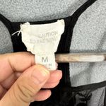 Caution to the Wind floral crochet tank top womens medium black gauzy whimsigoth Photo 1