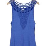 Anthropologie Postmark Aicha Embroidered Tank Top in Periwinkle Blue Size XS Photo 1