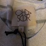 Chaser NWT  Womens Shirt Top Gray Grey Stripe Shimmer Dolman Size Small Photo 8