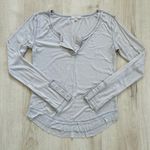 Chelsea and Violet  Raw Hem Long Sleeve Top Photo 1