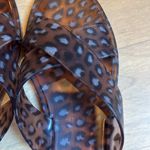 Anthropologie Matisse Jelly Slide Sandals Tortoise Leopard Print Brown Size 9 Photo 7
