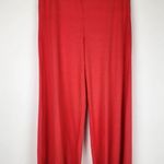 Billabong Easy Waves Pants Ribbed Wide Leg Cropped Red Coral Size L Photo 3