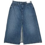 Uniqlo NEW  Long A-Line Denim Skirt Cottagcore Fall Holiday Pumpkin Patch Size 6 Photo 1