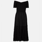 Poupette St. Barth Soledad Maxi Dress, Black, XS Photo 5