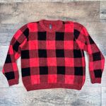 Alya Francesca’s  Buffalo Check Crew Neck Sweater Photo 9