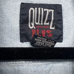 Vintage Quizz Womens Shirt 2X Cotton Chambray Embroidered Cabincore Grandmacore Blue Photo 2