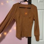 Burnt Orange Long Sleeve Top Size L Photo 0