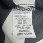 Monteau Women's  Loose Fit Sleeveless Stripe Top Blouse Size Large Black White Photo 8