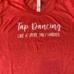 Bella Canvas Tap Dance  Tee Small Vibrant Red Short Sleeve Dance Soft Photo 2
