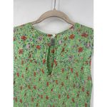 Banjanan Iris Ruffle Floral Midi Dress Women Medium Green Prairie Peasant Boho Photo 7