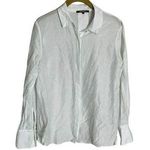 Kobi Halperin White Silk Blend Button Down Shirt XS Photo 0