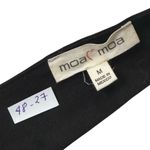 Moa Moa Black Tie Bow Cropped Tank Top Women Size Medium NWT | 48-27 Photo 2