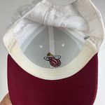 Nba Miami Heat BMW Hat Strapback White Red Adjustable Photo 5