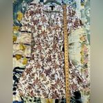 AQUA BLOOMINGDALE’S M Floral Wrap Mini Dress Photo 4