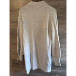 J Crew Small Cardigan Gray Merino Wool Blend Open Front Long Balloon Sleeve NEW Photo 6