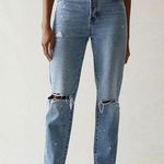 PacSun NWOT Eco Light Indigo Ripped Dad Jeans size 25 Photo 0