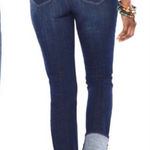 Chico's So Slimming High Cuff Girlfriend Slim Ankle Jeans Size 8 Casual Sassy Photo 0